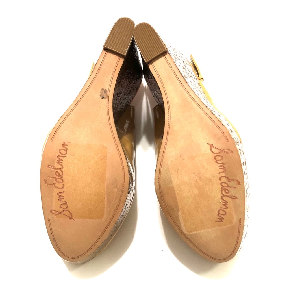 Sam Edelman Mallory Sling Back Wedges Size 8 - Picture 6 of 7